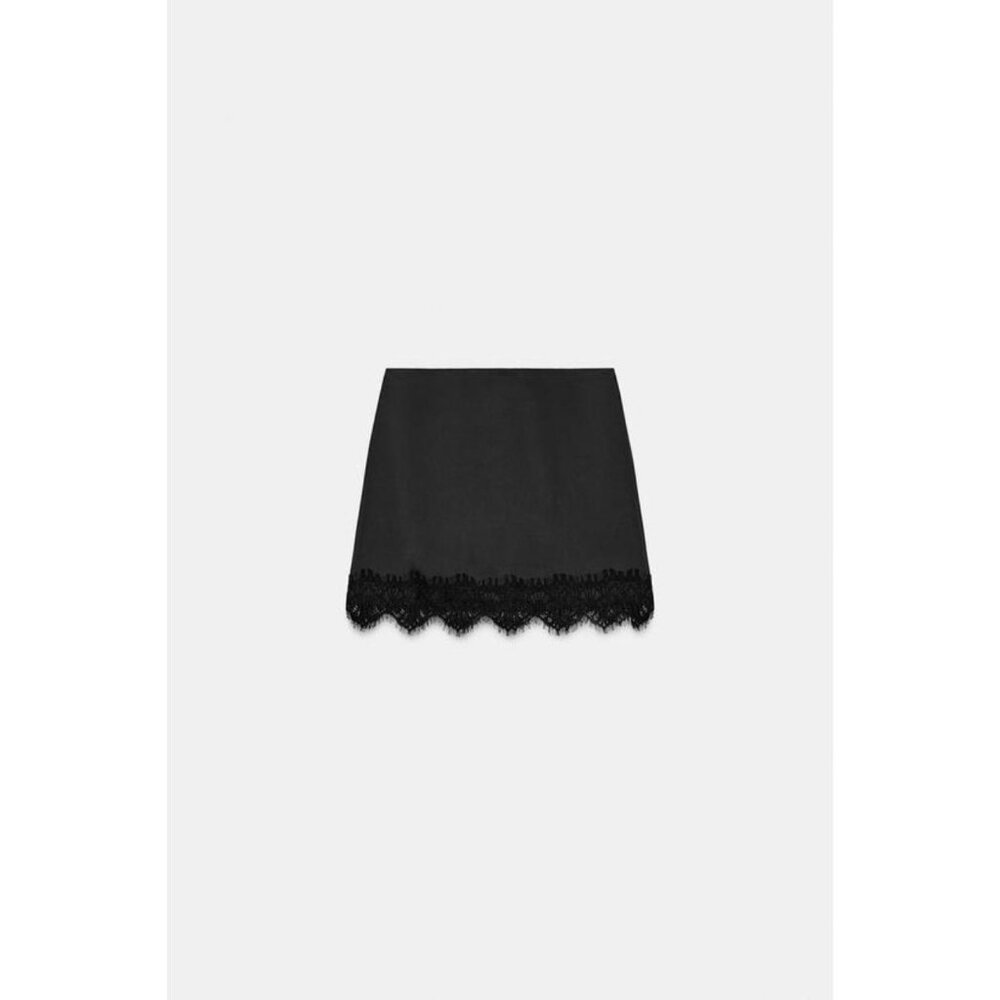ZARA LACE HEM SKORT - Picture 5 of 7